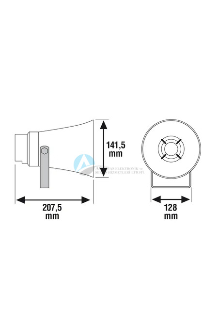 Honeywell 582430 10 W ABS koni tip hoparlör EN 54